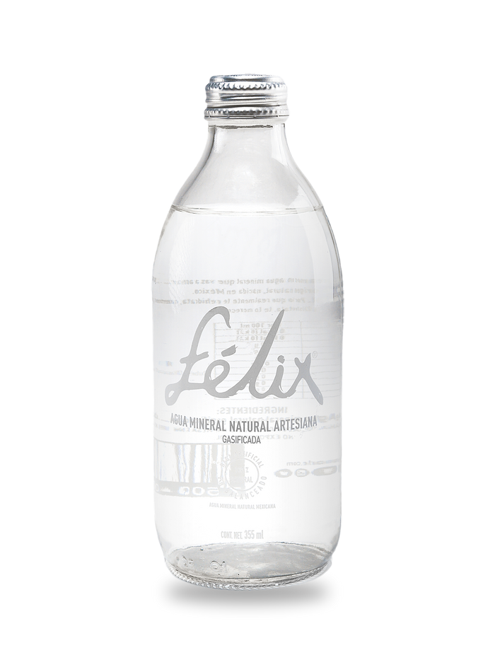 Botella de Agua Mineral Gasificada Félix, 355 ml