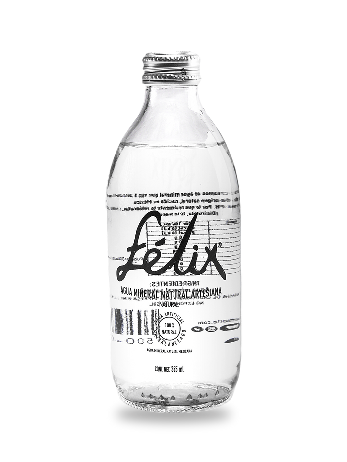 Botella de Agua Mineral Natural Félix, 355 ml