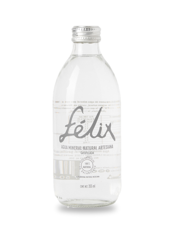 Botella de Agua Mineral Gasificada Félix, 355 ml