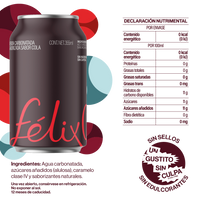 Lata de Félix Cola® sobre fondo transparente