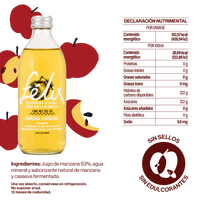 Botella de Schorle Manzana Chihuahua sobre fondo transparente